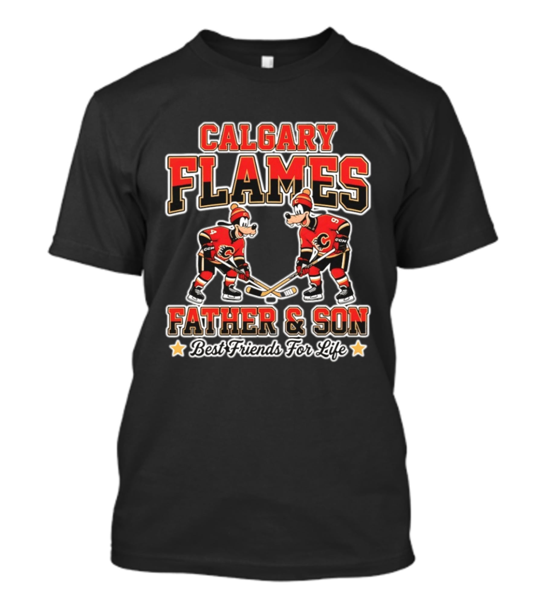 Calgary Flames Goofy Father And Son Best Friends For Life T-Shirt