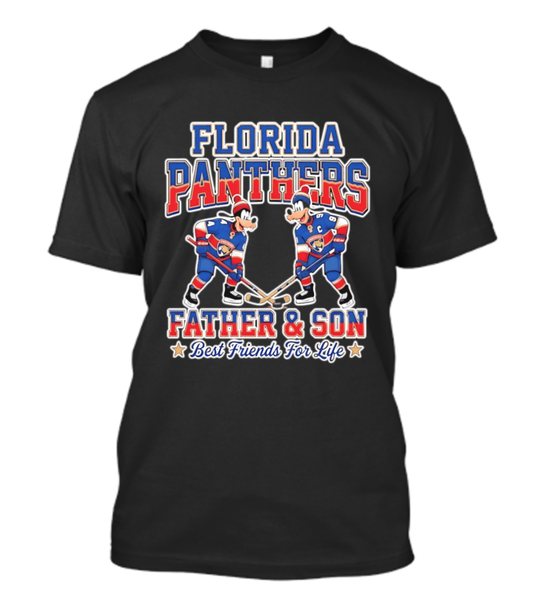 Florida Panthers Disney Goofy Father And Son Best Friends For Life T-Shirt