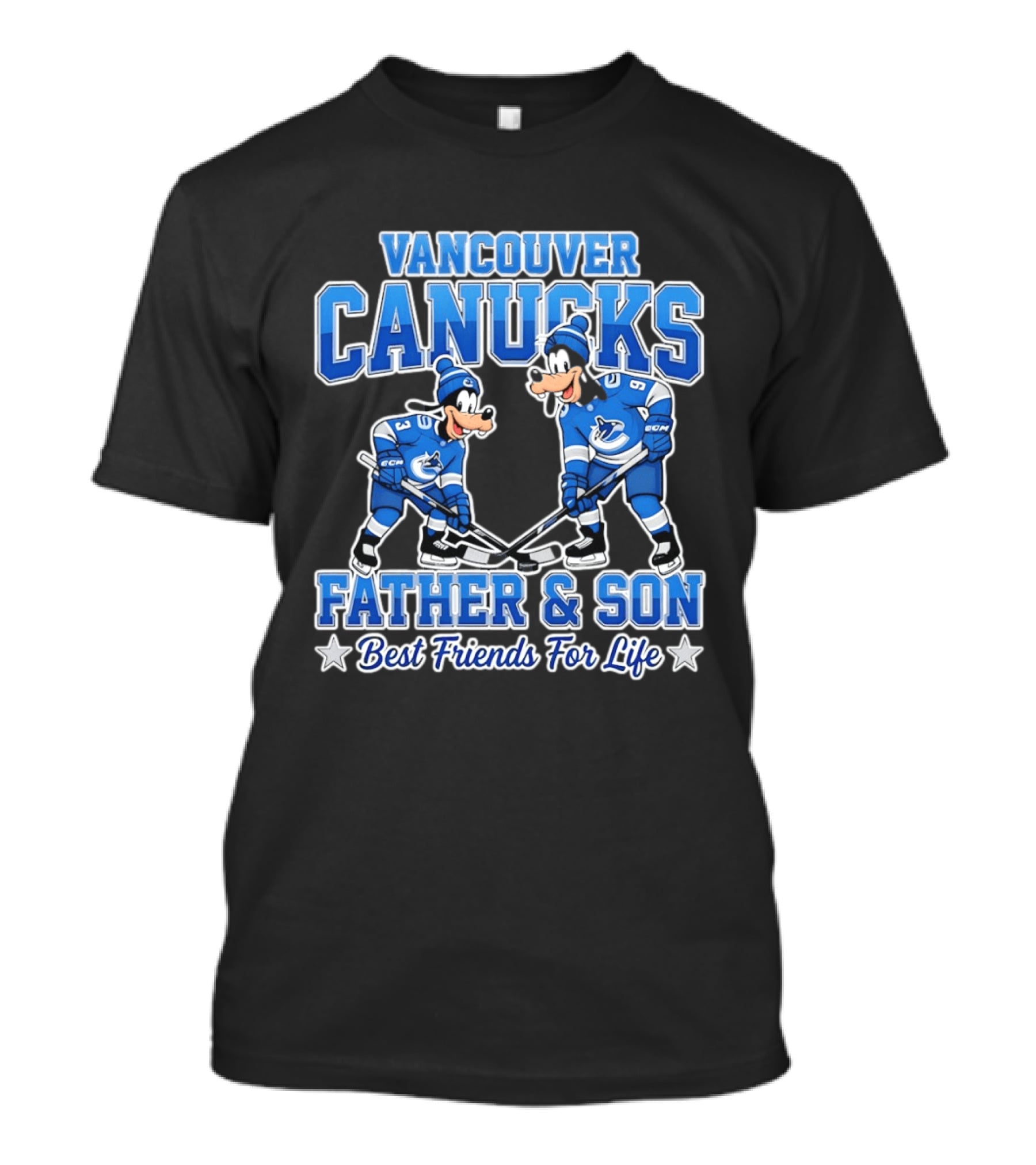 Vancouver Canucks Goofy Father And Son Best Friends For Life T-Shirt
