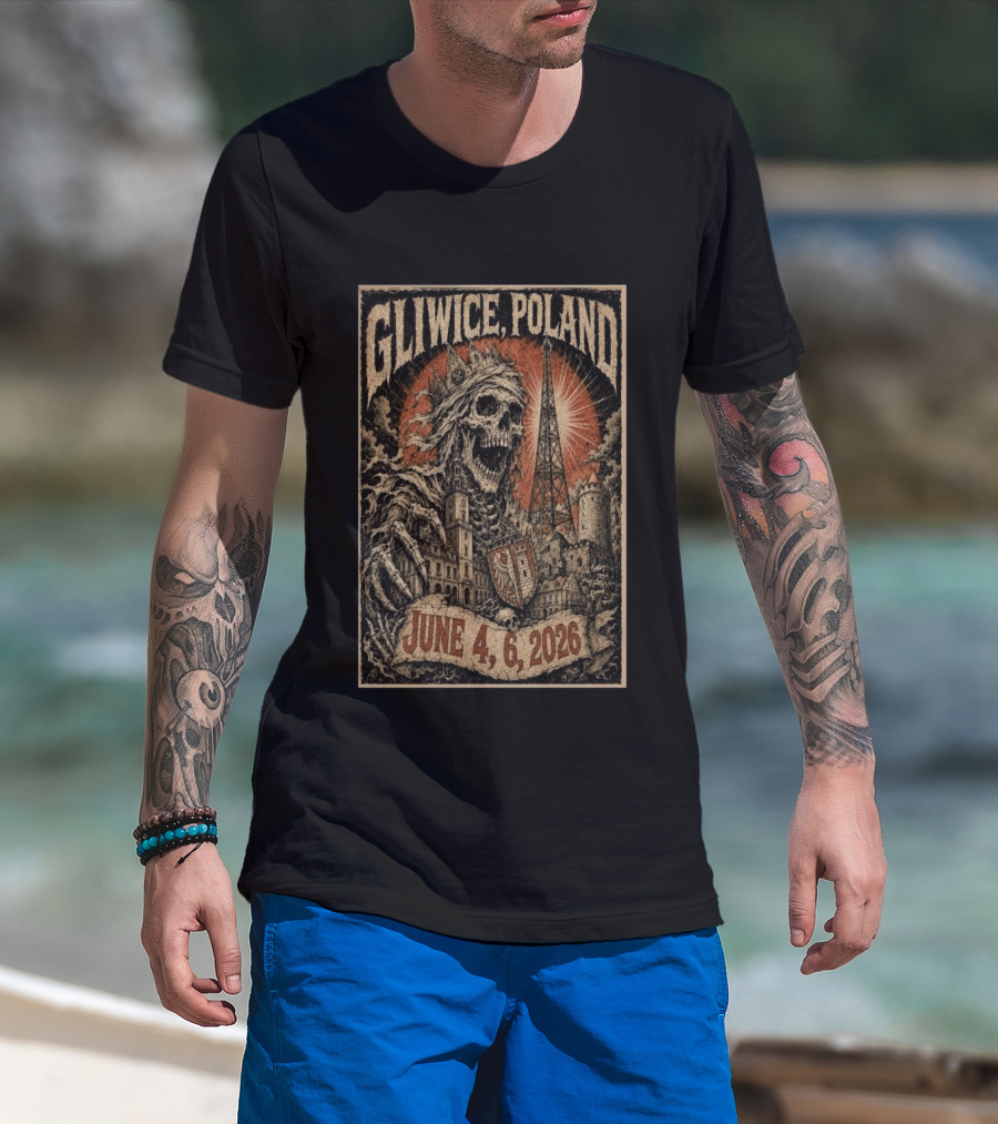 Gliwice Poland Skeleton Tower June 4 6 2026 Event T-Shirt