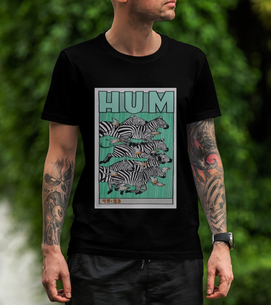 Hum Band Tour 2026 Concert Zebras 45:53 T-Shirt