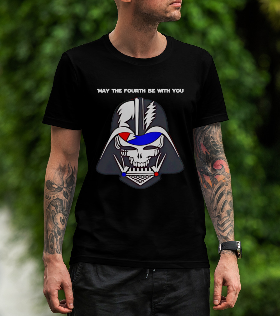 May The Fourth Be With You Darth Vader Grateful Dead Mashup T-Shirt