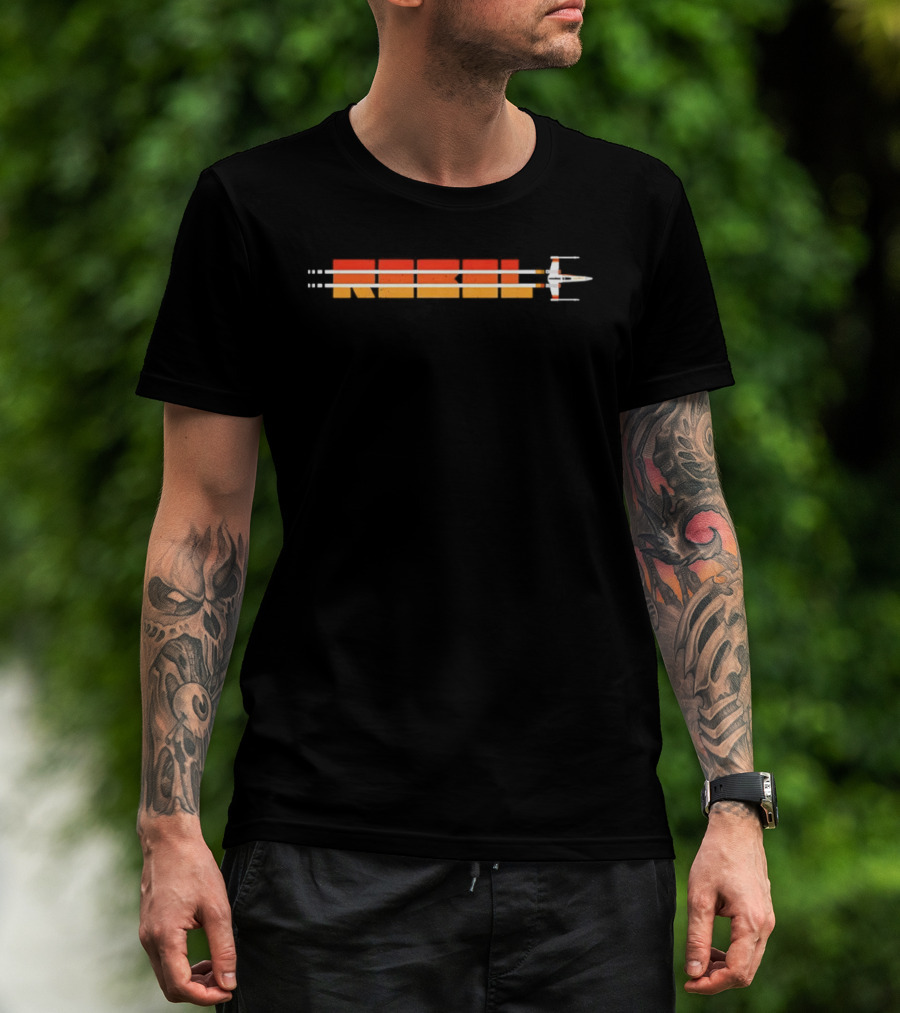 Rebel Star Wars X Wing Fighter Sunset Flight Path T-Shirt