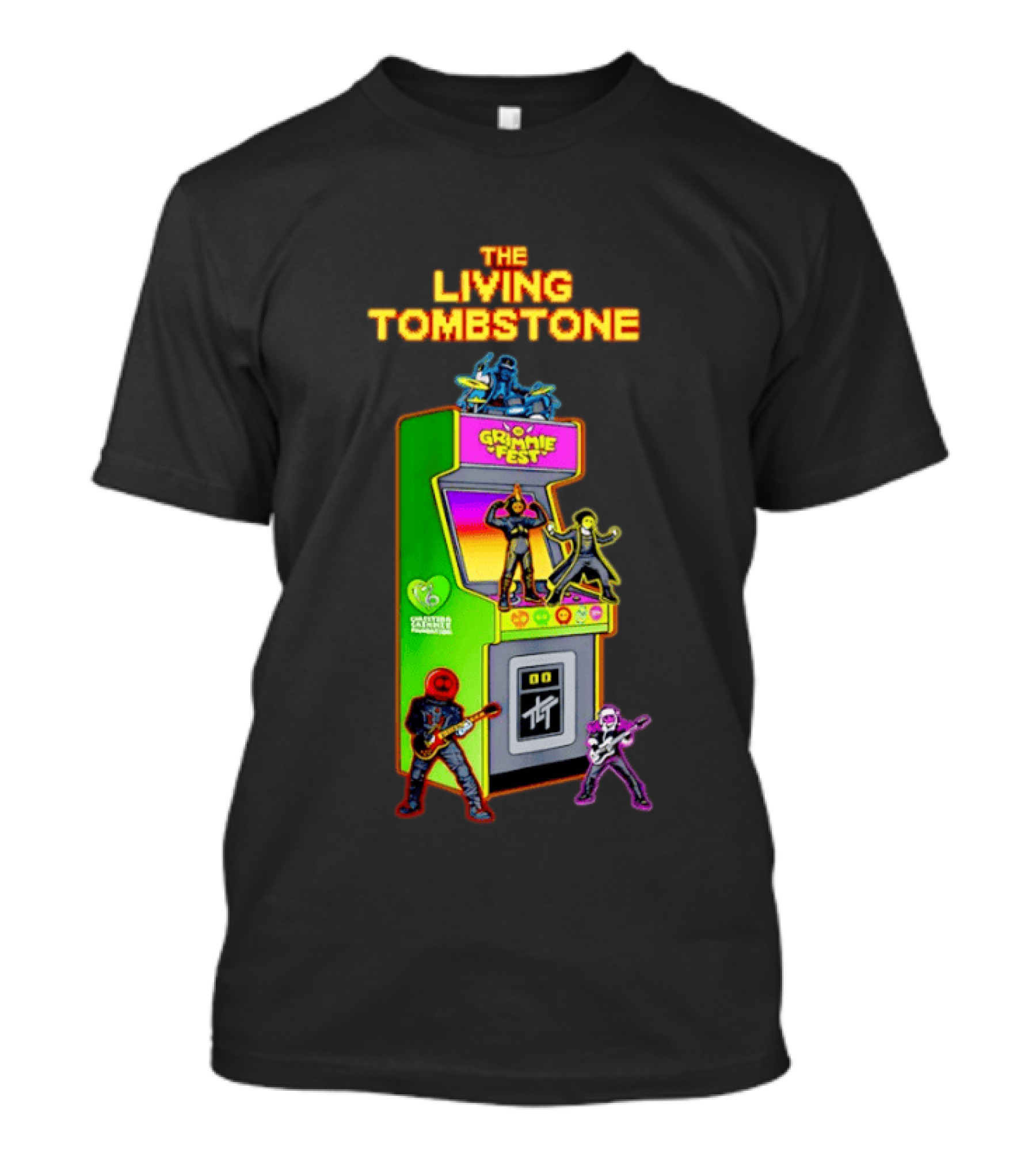 The Living Tombstone Grimmie Fest Christina Grimmie Foundation Arcade Cabinet T-Shirt