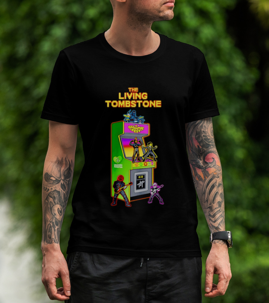 The Living Tombstone Grimmie Fest Christina Grimmie Foundation Arcade Cabinet T-Shirt