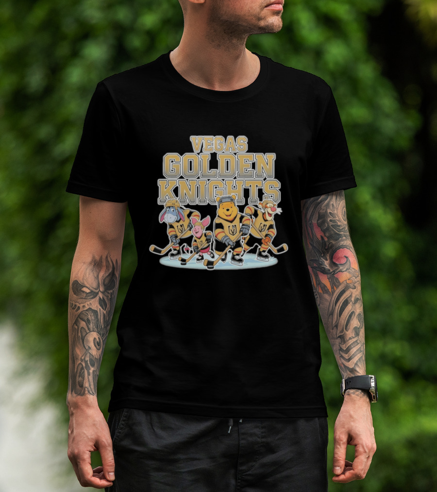 Winnie The Pooh Disney Vegas Golden Knights Hockey NHL 2026 T-Shirt