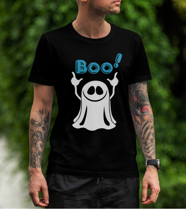 Boo Ghost Spooky Halloween Fun T-Shirt