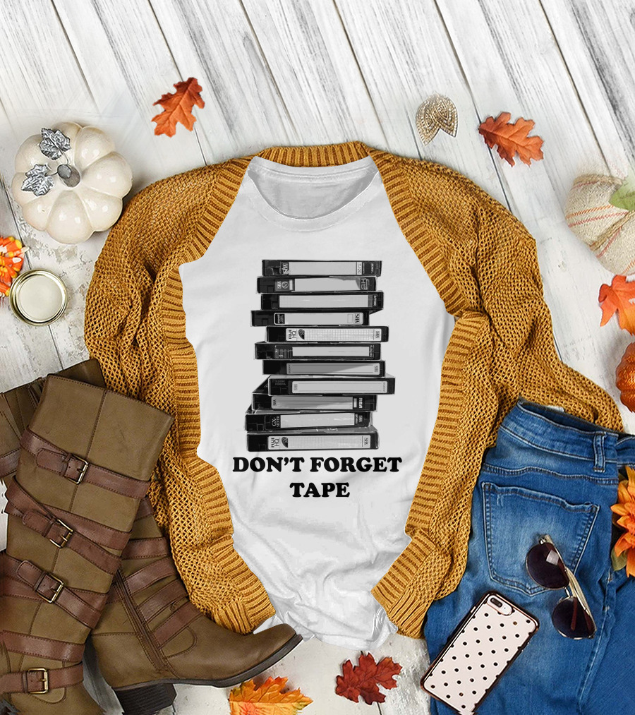 DON'T FORGET TAPE VHS Stack T-Shirt