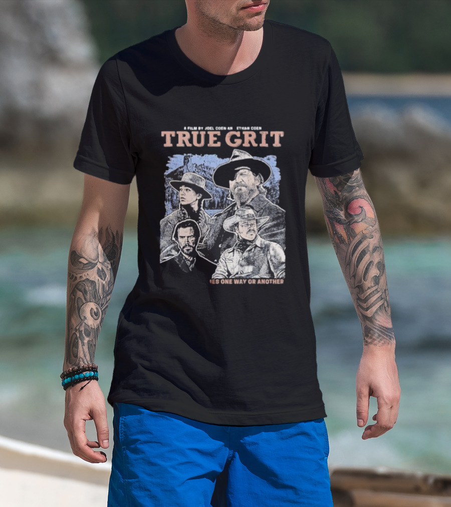 A Film By Joel Coen And Ethan Coen True Grit One Way Or Another Cast Illustration T-Shirt