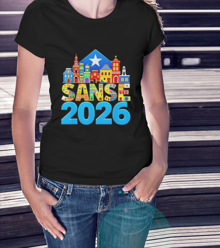 Sanse 2026 Balcones De Cora San Sebastian Festival San Juan T-Shirt