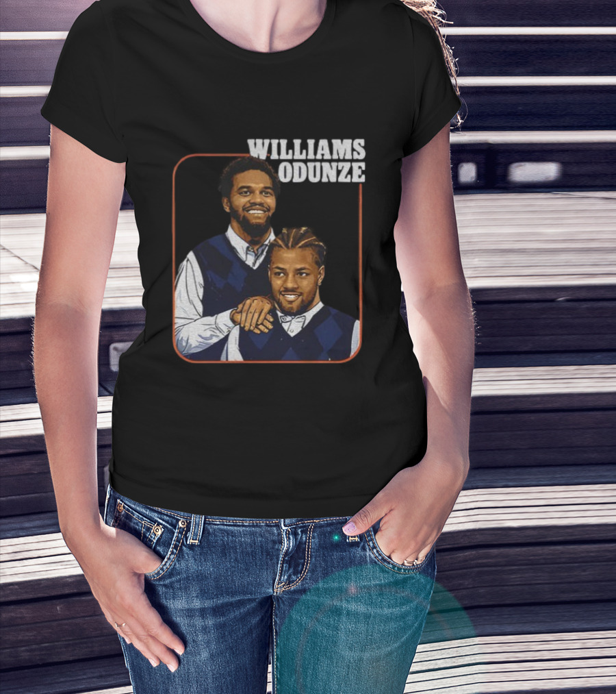 Caleb Williams Rome Odunze Vintage Step Brothers Bears T-Shirt