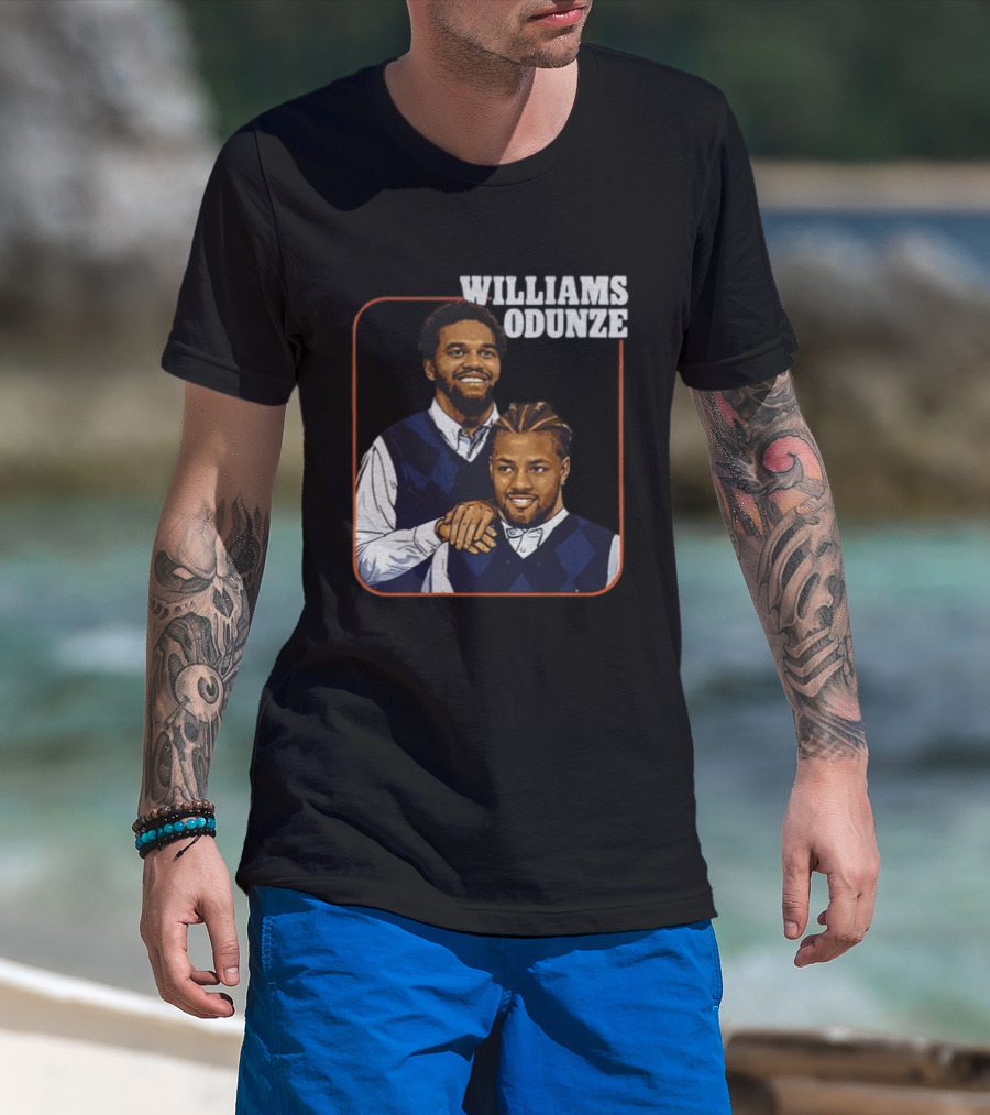 Caleb Williams Rome Odunze Vintage Step Brothers Bears T-Shirt
