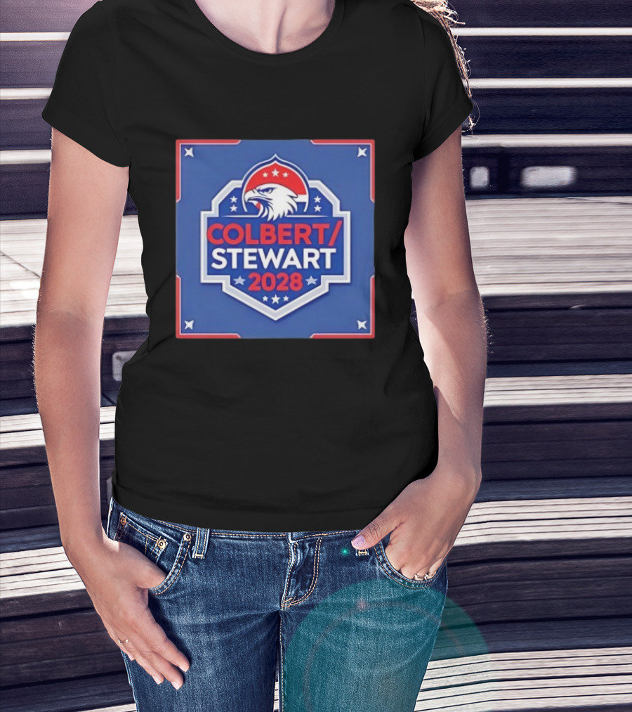 Colbert Stewart 2028 Eagle Stars Badge T-Shirt
