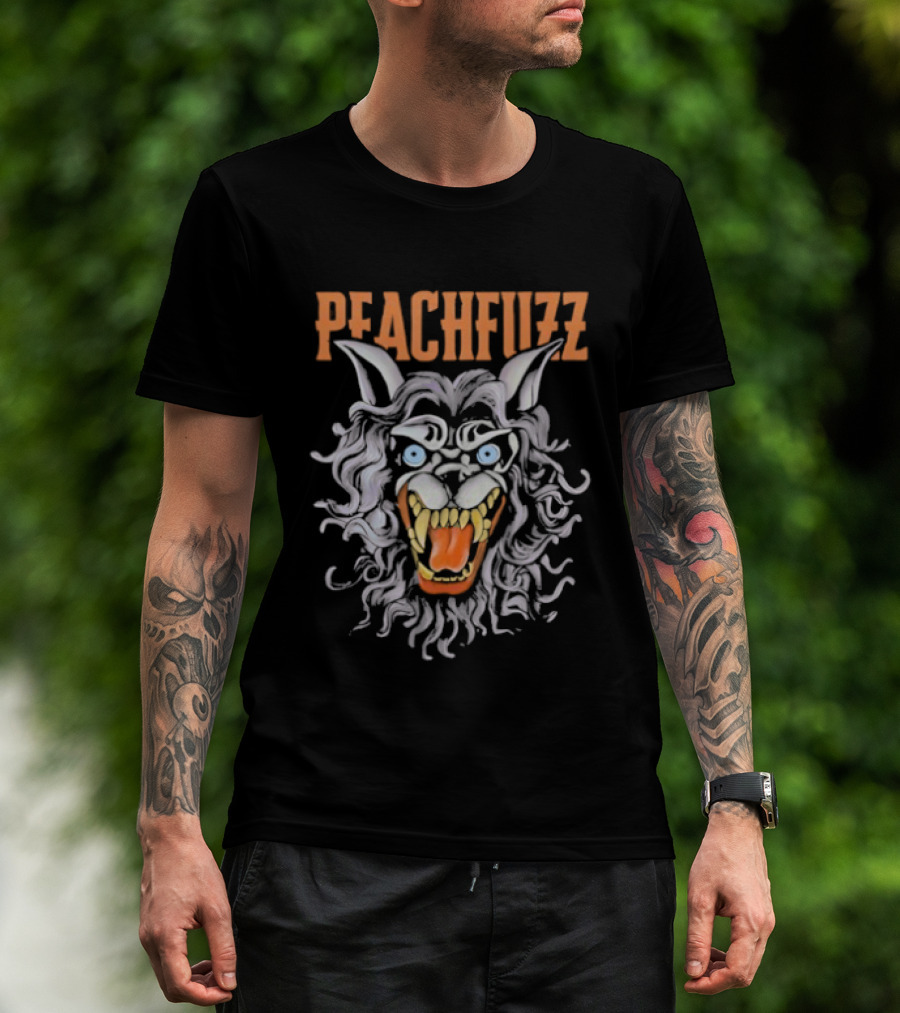 Peachfuzz Werewolf Mask Pose Creep T-Shirt