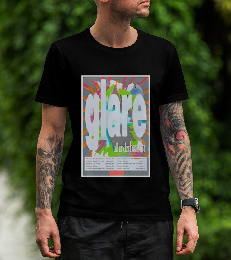 Glare January All Under Heaven 2026 Tour T-Shirt