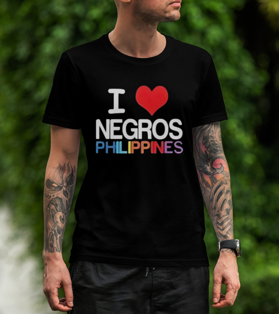 I Love Negros Philippines Heart Symbol T-Shirt