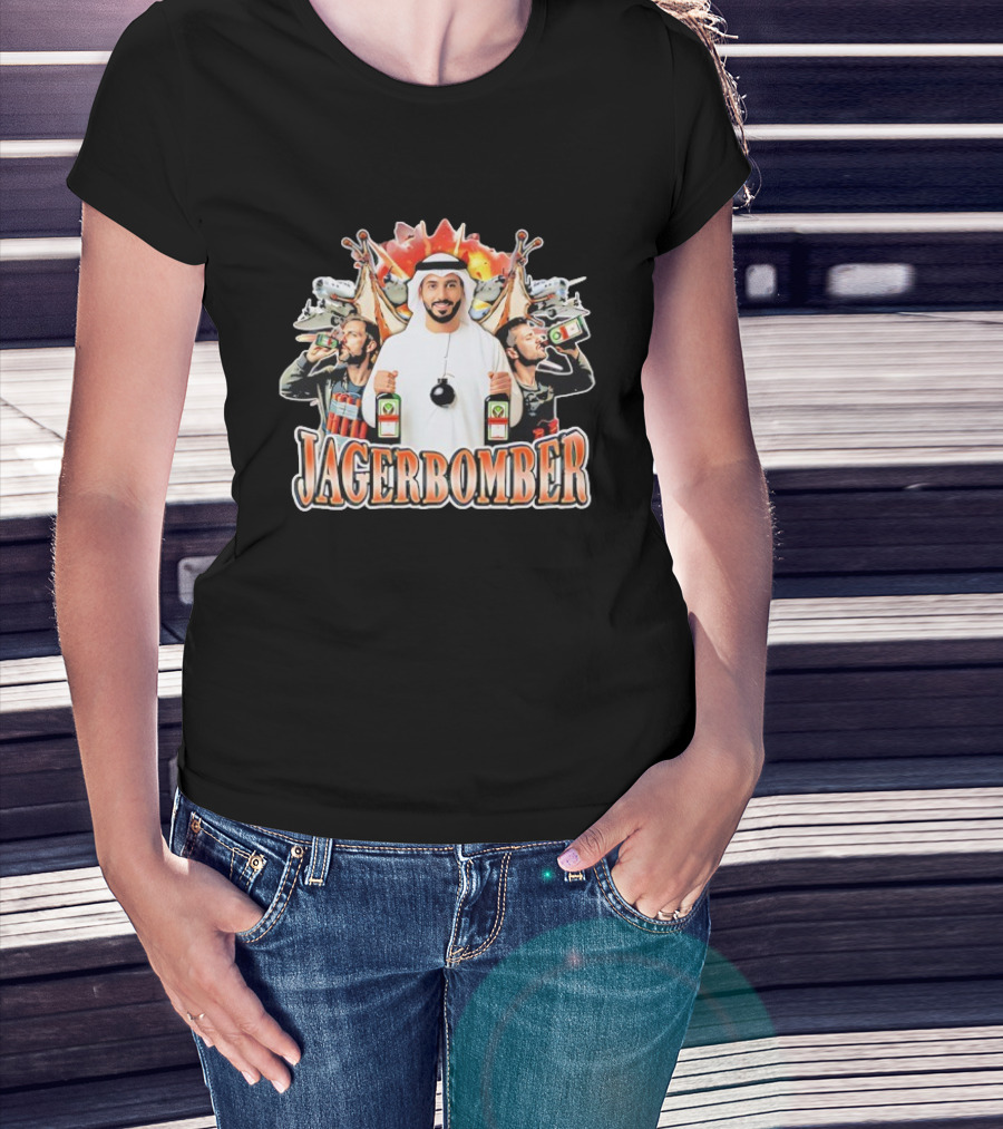 Jagerbomber Drinking Humor Explosive Fun With Jagermeister References T-Shirt
