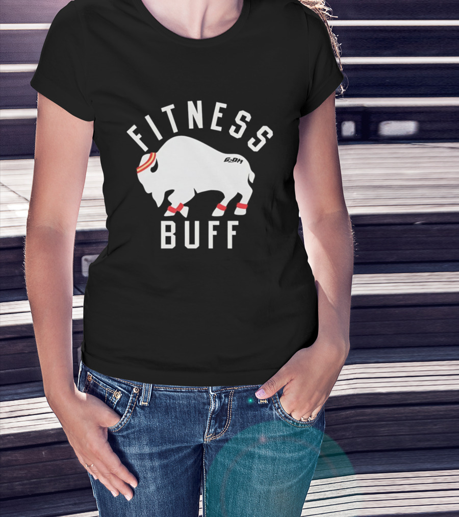 Fitness Buff Headband Bison T-Shirt