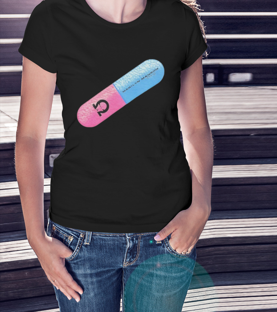 Marilyn Manson Mechanical Animals Pill Design T-Shirt