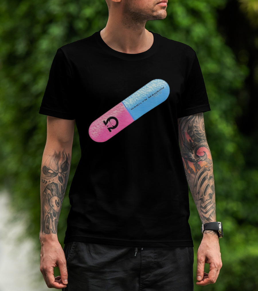 Marilyn Manson Mechanical Animals Pill Design T-Shirt