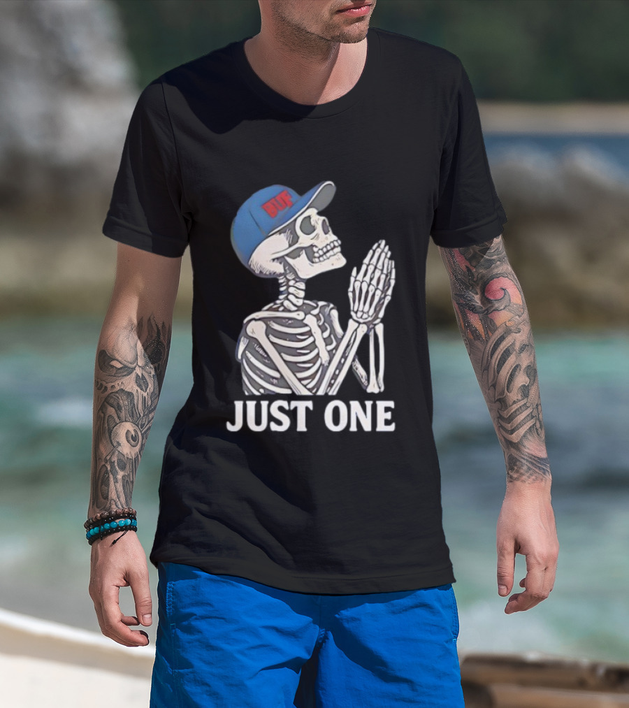 Buffalo Bills Super Bowl Wish Skeleton Praying BUF Hat T-Shirt