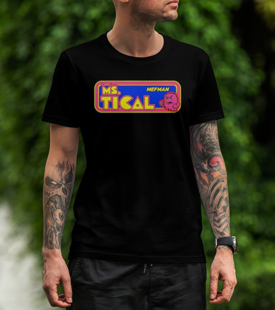 Ms Tical Mefman Retro Gaming Style T-Shirt