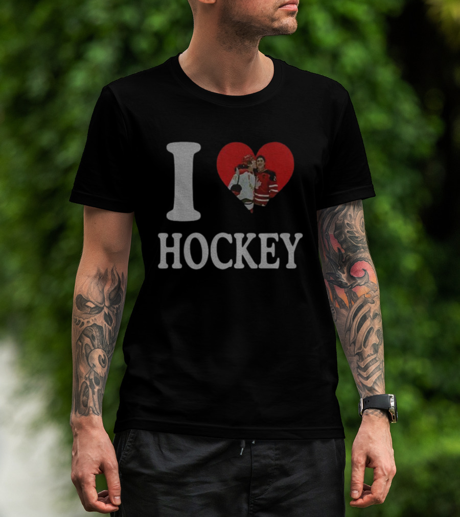 Ilya Rozanov Shane Hollander I Love Hockey Rivalry T-Shirt