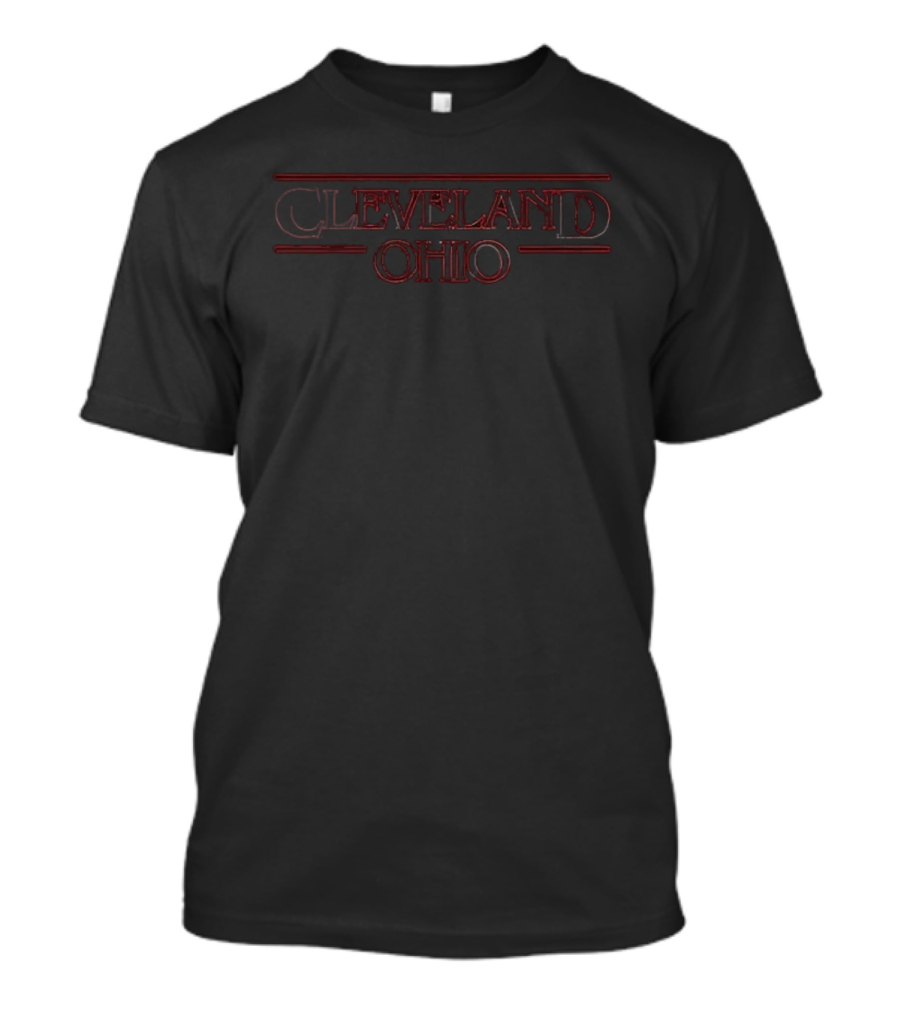 Stranger Things Cleveland Ohio Font Style T-Shirt