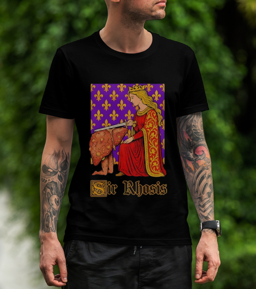 Sir Rhosis Regal Medieval Knight Humorous RuneScape Pun T-Shirt