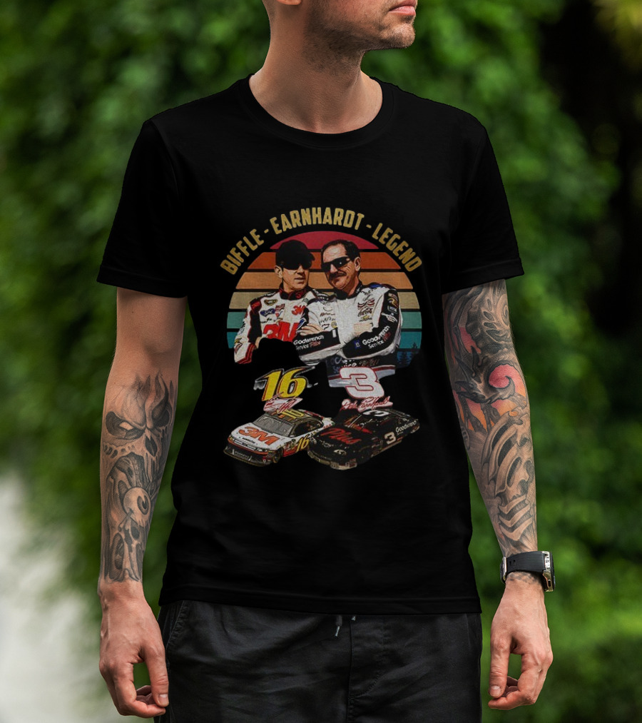 Biffle Earnhardt Legend 3M Goodwrench Service #16 #3 Racing T-Shirt