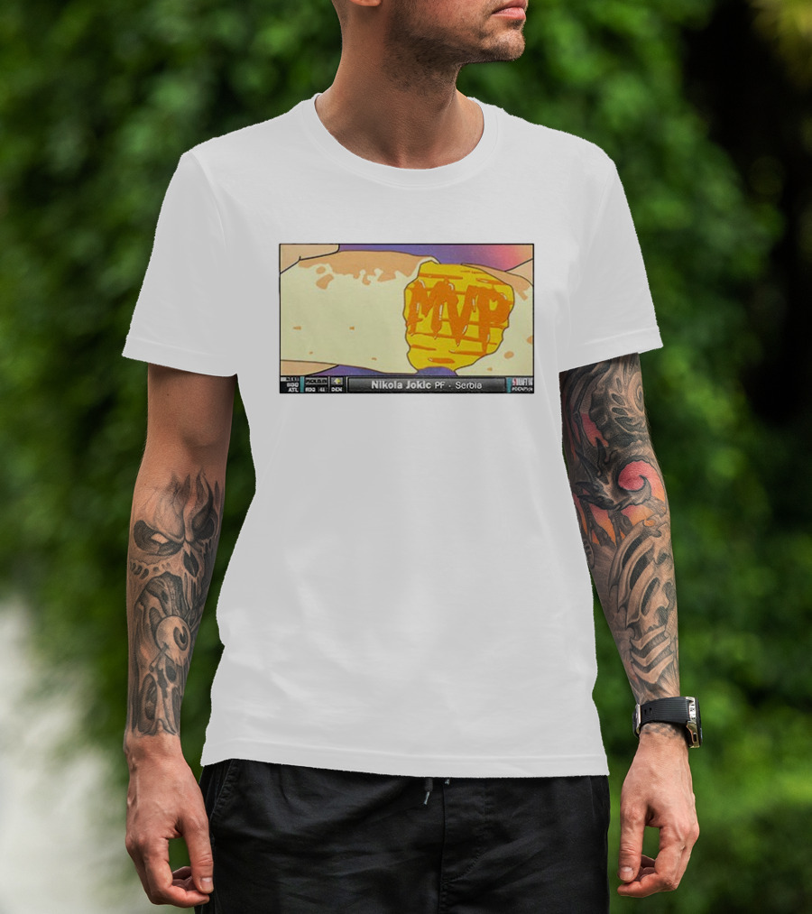 Nikola Jokic MVP Quesarito Taco Bell Serbia Basketball PF T-Shirt