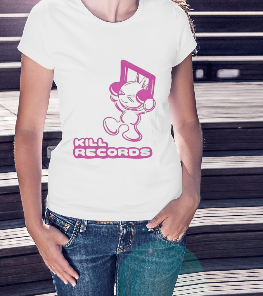 Lil Killa Kill Records Radio Icon With Music Notes T-Shirt