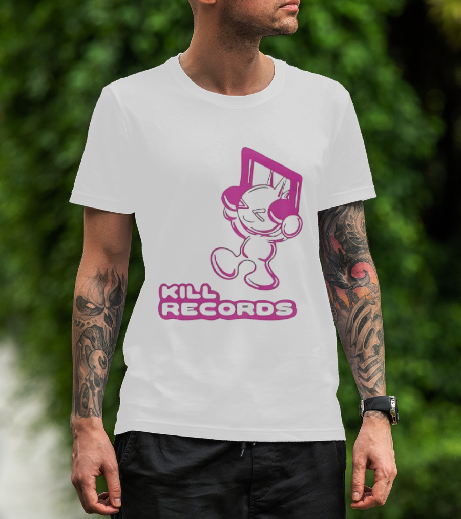Lil Killa Kill Records Radio Icon With Music Notes T-Shirt