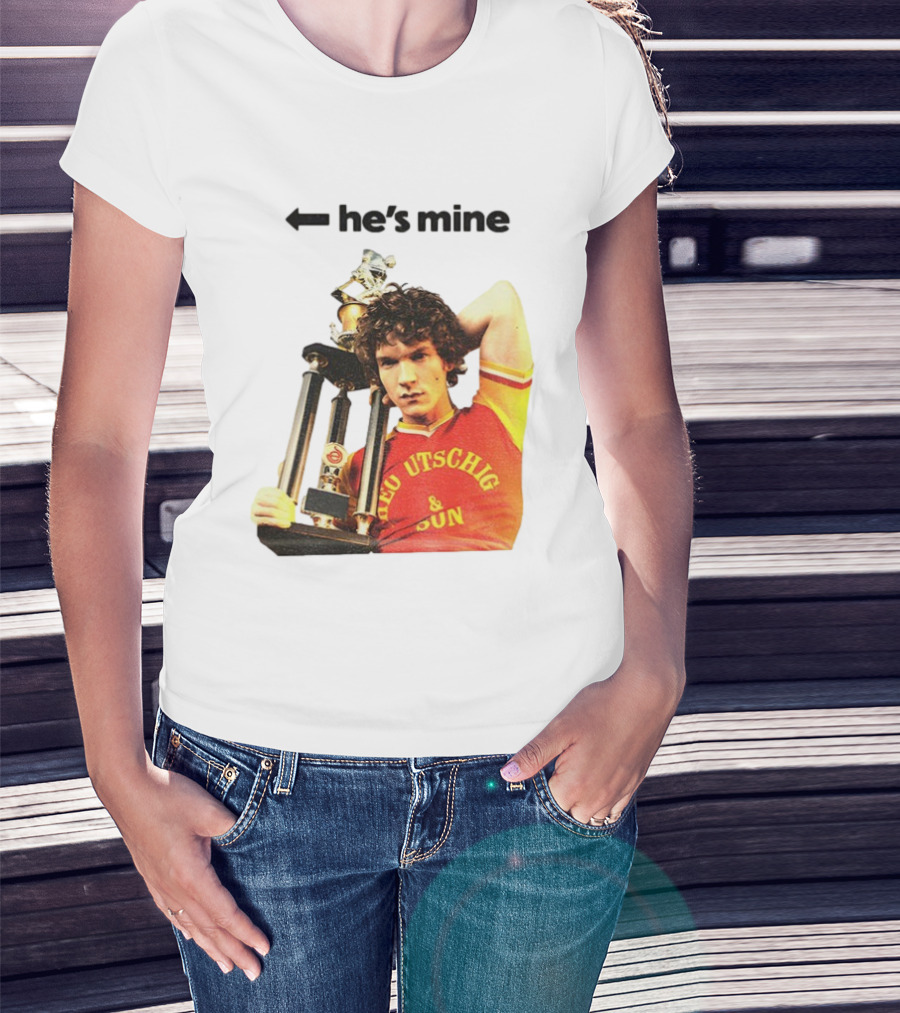 He's Mine Retro Trophy Winner Theo Utschig & Son Heated Rivalry T-Shirt