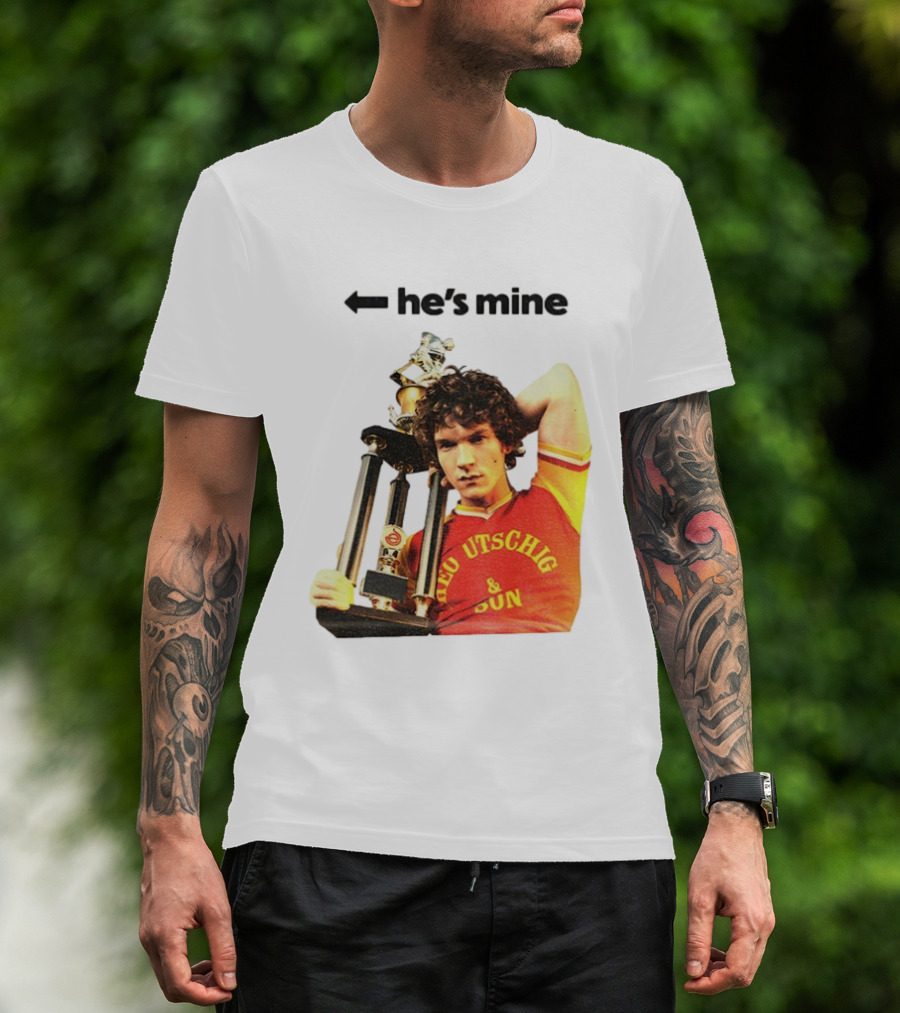 He's Mine Retro Trophy Winner Theo Utschig & Son Heated Rivalry T-Shirt