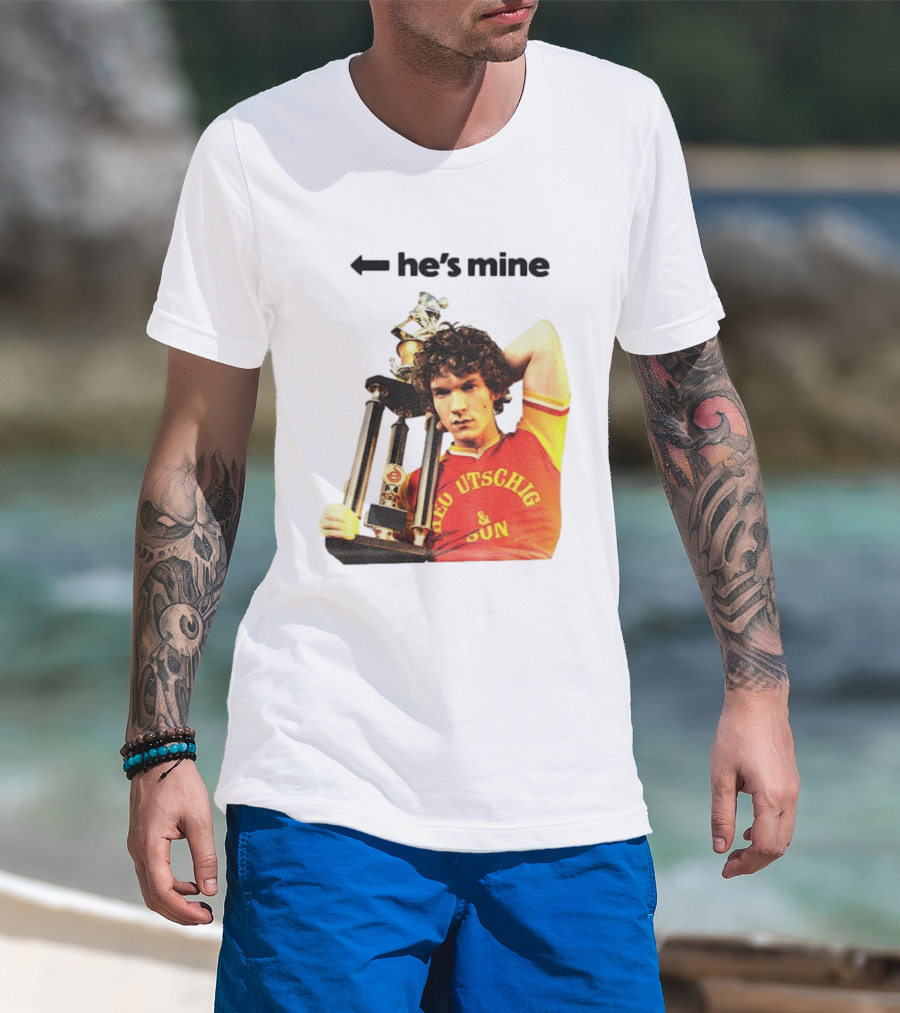 He's Mine Retro Trophy Winner Theo Utschig & Son Heated Rivalry T-Shirt