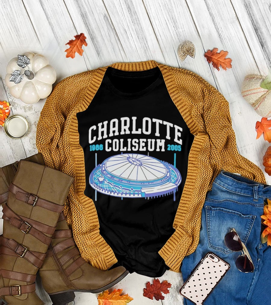 Charlotte Coliseum 1988 2005 Stadium Historic Legacy T-Shirt