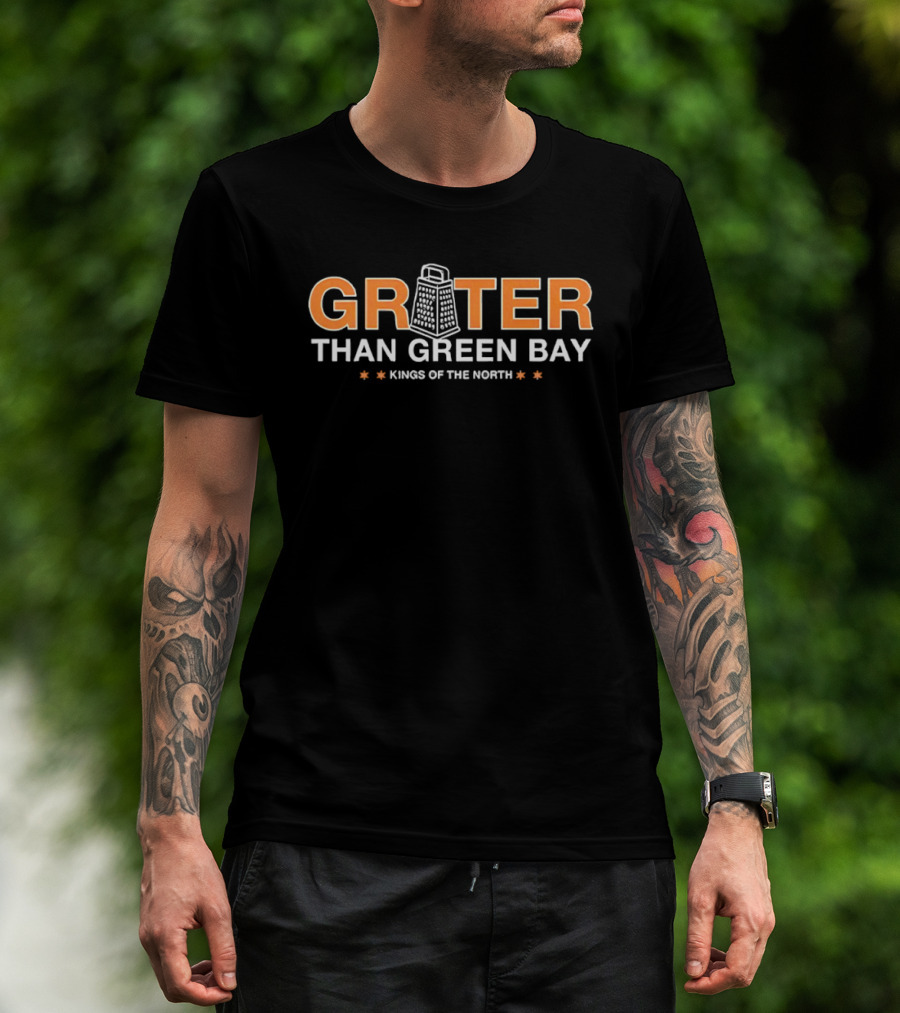 Chicago Bears Grater Than Green Bay Kings Of The North T-Shirt