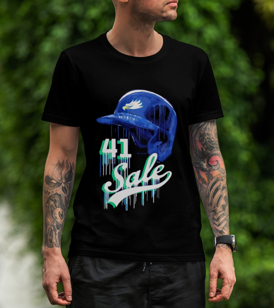 Chris Sale 41 Florida Gulf Coast Eagles Baseball Helmet T-Shirt