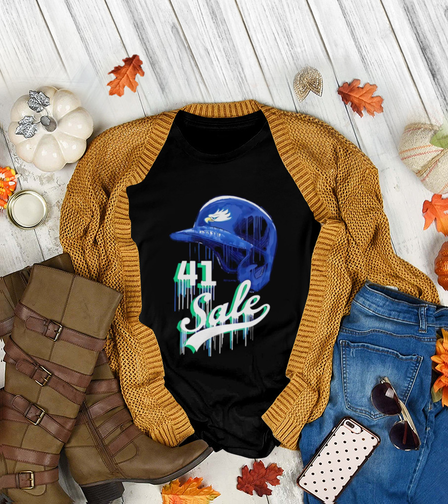 Chris Sale 41 Florida Gulf Coast Eagles Baseball Helmet T-Shirt