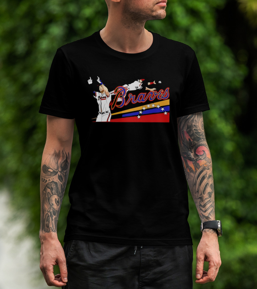 Ender Inciarte Braves Celebration Baseball Triumph T-Shirt
