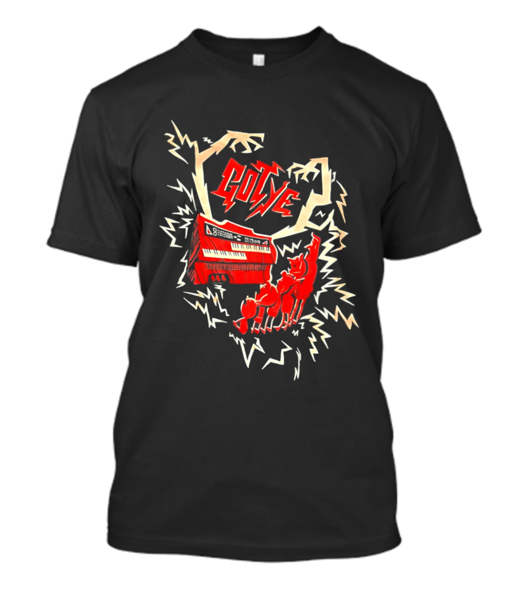 Gotye Lightning Red Keyboard Electric Energy T-Shirt