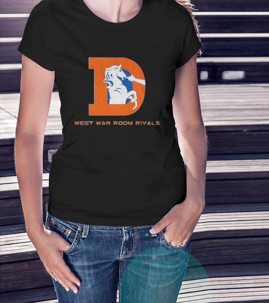 Denver Broncos AFC West War Room Rivals Old T-Shirt