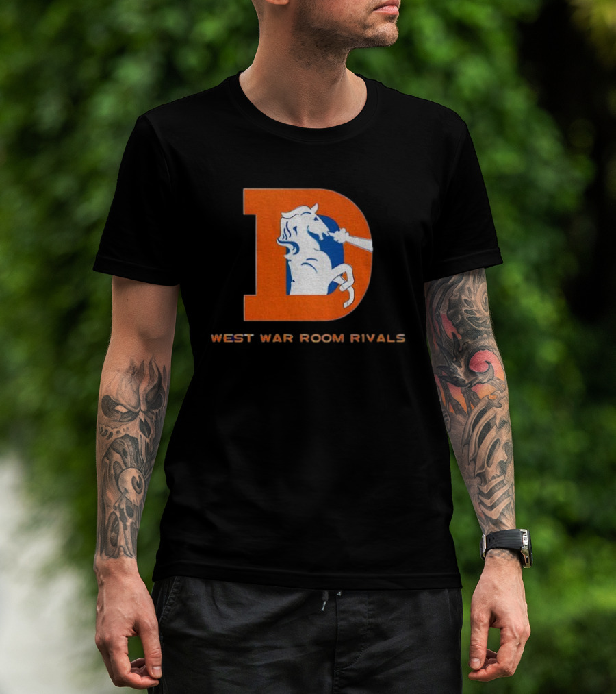 Denver Broncos AFC West War Room Rivals Old T-Shirt