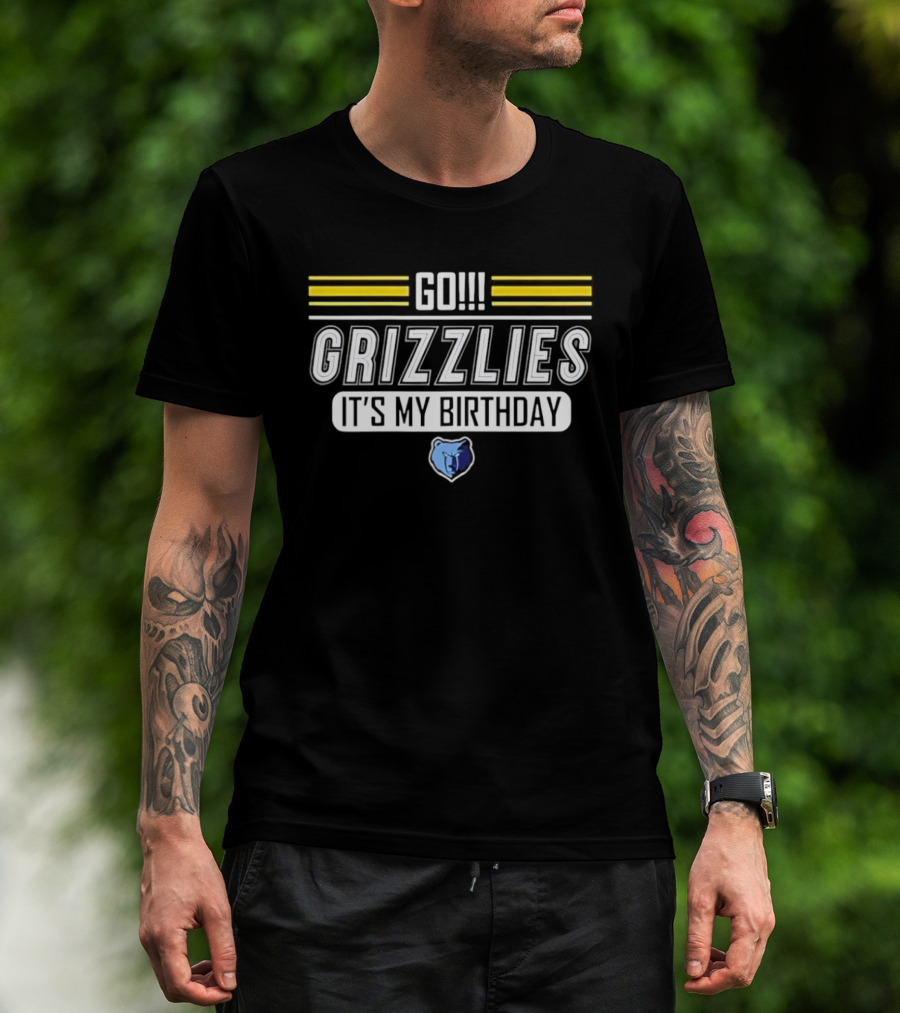 Go Grizzlies It's My Birthday Memphis Celebration T-Shirt