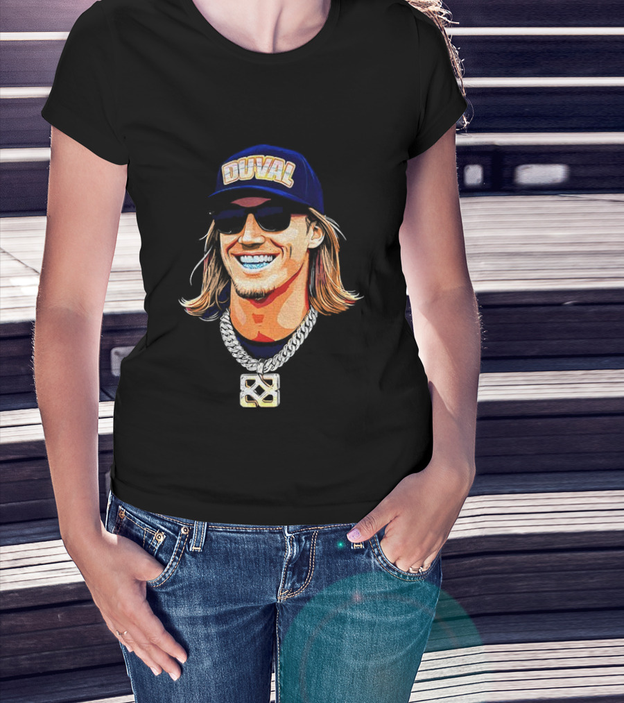 Duval Jacksonville Jaguars QB Trevor Lawrence Steezy Trev T-Shirt