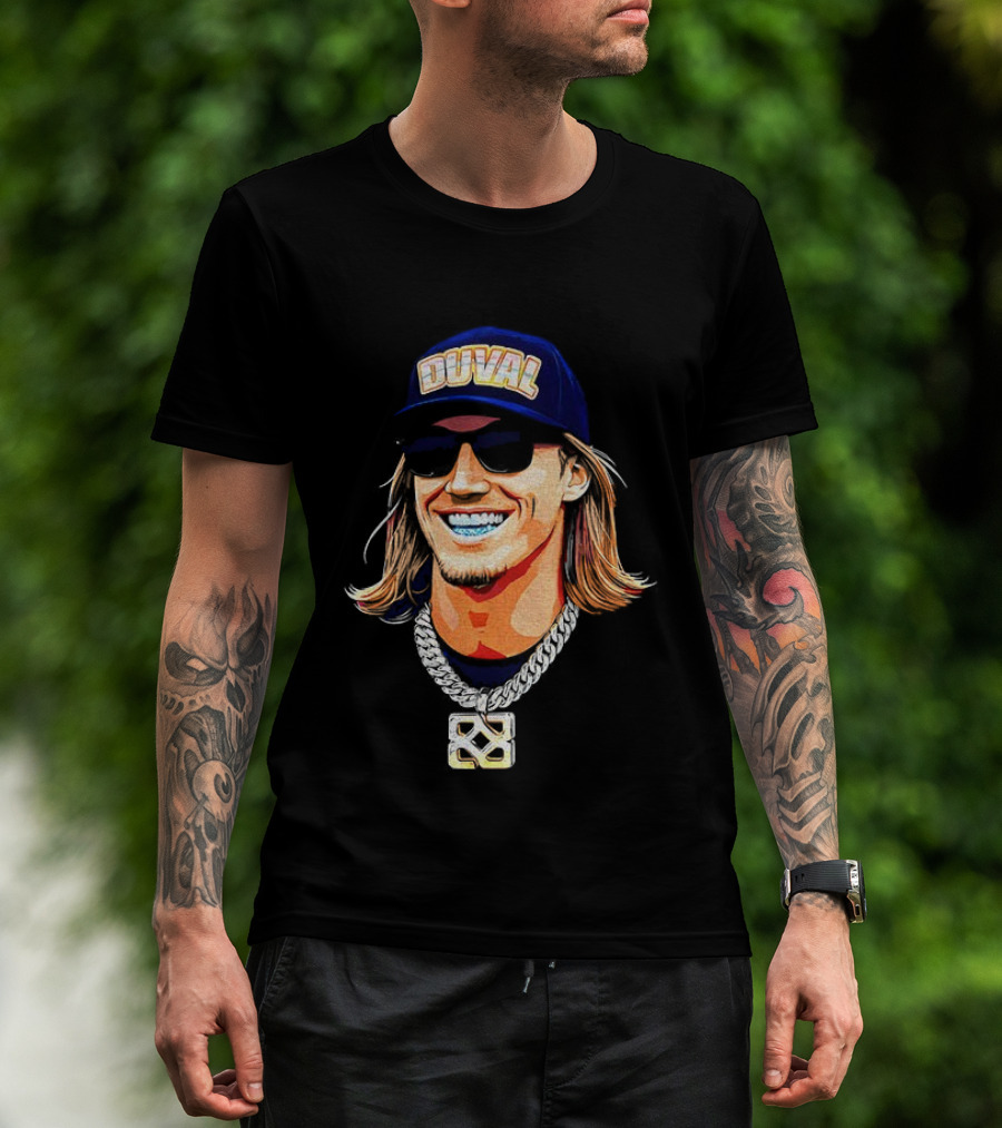 Duval Jacksonville Jaguars QB Trevor Lawrence Steezy Trev T-Shirt
