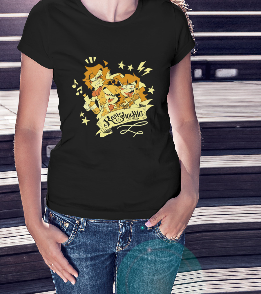 Ramshackle The Animated Pilot Stars Music Lightning Cartoon T-Shirt