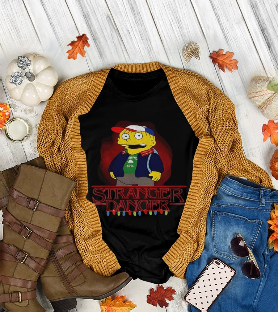 Stranger Danger Ralph Parody Iconic Crossover with Christmas Lights T-Shirt