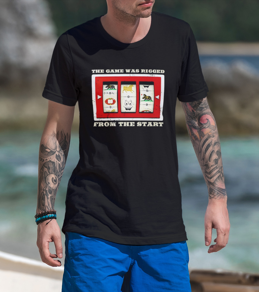 The Game Was Rigged From The Start Slot Machine Vintage Look T-Shirt